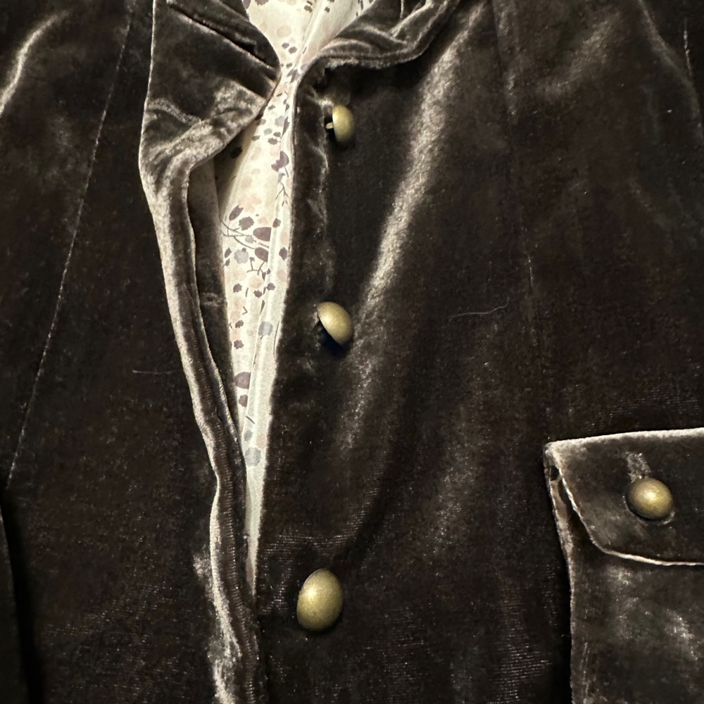 Elliott Lauren Brown Velvet Blazer - Picture 4 of 6